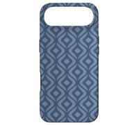 Carcasa para iPhone Air Slate Navy Blue Gunmetal Droplets Classic Art Deco Pattern