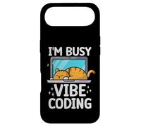 Carcasa para iPhone Air Sleeping Cat Vibe Coding Divertido Programador AI Desarrollador Humor