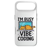 Carcasa para iPhone Air Sleeping Cat Vibe Coding Divertido Programador AI Desarrollador Humor