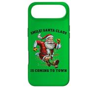 Carcasa para iPhone Air Smile Santa Claus llega a la Ciudad Funny Xmas Santa Flying
