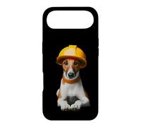 Carcasa para iPhone Air Smooth Fox Terrier Dog Yellow Hard Hat Trabajador de la Construcción