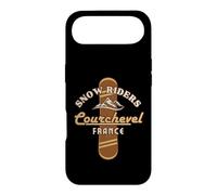 Carcasa para iPhone Air Snowboard Courchevel Francia Snowboard Vacaciones de Invierno