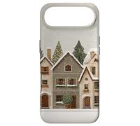 Carcasa para iPhone Air Snowy Christmas Houses Row Cozy Winter Town Art