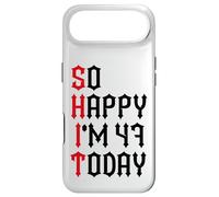 Carcasa para iPhone Air So Happy I'm 47 Today Funny 47th Birthday Chistes 47 Cumpleaños