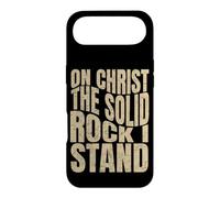 Carcasa para iPhone Air sobre Cristo La Roca Sólida Que Soy, Hombres y Mujeres Cristianos