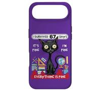 Carcasa para iPhone Air Sobreviví 67 Días Funny Cat School Six Seven Meme