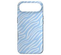 Carcasa para iPhone Air Soft Light Blue Wavy Free Lines Relaxing Art Nouveau Pattern