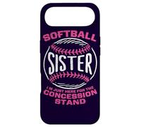 Carcasa para iPhone Air Softball Sister I'm Just Here For Concession Stand Púrpura