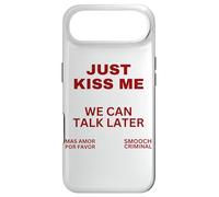 Carcasa para iPhone Air Sólo Bésame Podemos Hablar Más Tarde Beso Dulce San Valentín