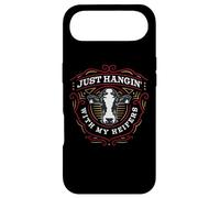 Carcasa para iPhone Air Solo Colgando con MIS HEIFERS Funny Cow Farm Friends Meme