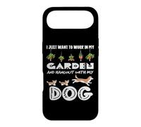 Carcasa para iPhone Air Solo Quiero Trabajar en mi jardín y Pasar el rato con mi Perro