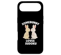 Carcasa para iPhone Air Somebunny ama el Sudoku Lindo Conejo de Pascua Entusiasta de Rompecabezas