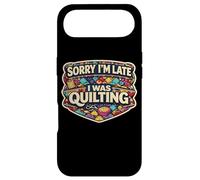 Carcasa para iPhone Air Sorry I'm Late I Was Quilting Funny Quilter Broma Humor Cita