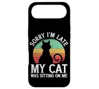 Carcasa para iPhone Air Sorry I'm Late My Cat Was Sitting On Me Cat