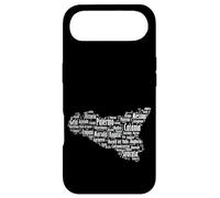 Carcasa para iPhone Air Souvenir Sicilia con Mapa e Nomi città siciliane Italia