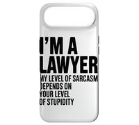 Carcasa para iPhone Air Soy Abogado. Mi Nivel De Sarcasmo Depende De Los Abogados