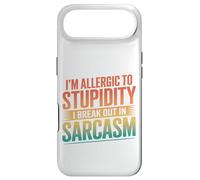 Carcasa para iPhone Air Soy alérgico a la Estupidez, rompo en Sarcasmo Retro