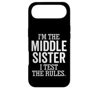 Carcasa para iPhone Air Soy la Hermana del Medio I Test The Rules Funny Sibling