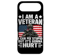 Carcasa para iPhone Air Soy un Veterano Que Puedo Arreglar estúpido, Pero va a doler