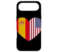 Carcasa para iPhone Air Spain and USA Flags: United in Friendship and Pride