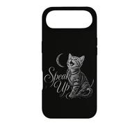 Carcasa para iPhone Air Speak Up Cat Kitten Meow Moon Feline, Amante de Las Mascotas