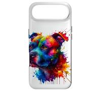 Carcasa para iPhone Air Splash Art Staffordshire Bull Terrier Staffy Terriers