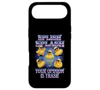 Carcasa para iPhone Air Splish Splash Your Opinion Is Trash Rubber Duck