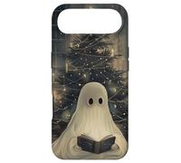 Carcasa para iPhone Air Spooky Ghost Reading and Christmas Tree Holiday Bookworm
