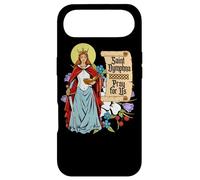 Carcasa para iPhone Air St Dymphna Purity Lily Patron Saint Mental Health Católico