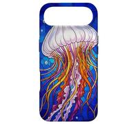 Carcasa para iPhone Air Stained Glass Jellyfish Mosaic Art Ocean Creature