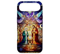 Carcasa para iPhone Air Stained Glass Nativity Scene Christmas Art