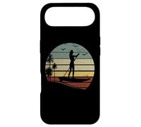 Carcasa para iPhone Air Stand Up Paddle Board - Retro Sunset Water Sports Sup Girl