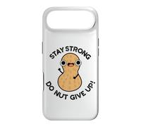 Carcasa para iPhone Air Stay Strong Do Nut Give Up, Divertido Juego de Palabras con Cacahuetes