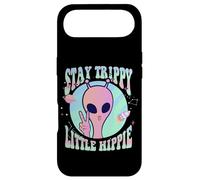 Carcasa para iPhone Air Stay Trippy Little Hippie Art Signo de Paz Mano OVNI Alien