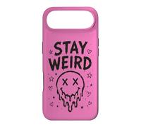 Carcasa para iPhone Air Stay Weird Creepy Smile Humor gótico Estética Espeluznante