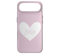 Carcasa para iPhone Air Stella Nombre Corazón Amor Mujer Niña Amiga Personalizado Rosa