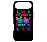 Carcasa para iPhone Air Stop Starring At My Balls -Meme Navideño Divertido con Bolas