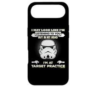 Carcasa para iPhone Air Stormtrooper In My Head I'm At Target Lema de práctica