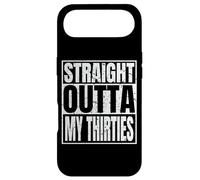 Carcasa para iPhone Air Straight Outta My Thirties 40th Birthday Funny 40 Years Old