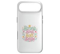 Carcasa para iPhone Air Strong Soul Soft Smile Floral Diseño Inspirador