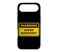 Carcasa para iPhone Air Super Introvert - Señal de Advertencia Divertida