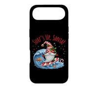 Carcasa para iPhone Air Surf's Up - Divertido gnomo navideño de Papá Noel