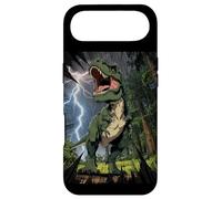 Carcasa para iPhone Air T-Rex Dinosaurio Roaring Forest Night Graphic Anime japonés