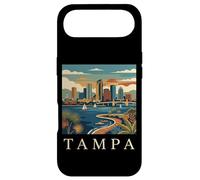 Carcasa para iPhone Air Tampa Florida Retro Vintage Skyline Bay Waterfront Atardecer