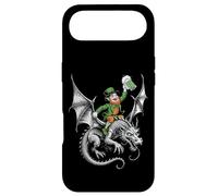 Carcasa para iPhone Air Taza con diseño de Leprechaun Celta sobre dragón con Cerveza, diseño de irlandés Divertido