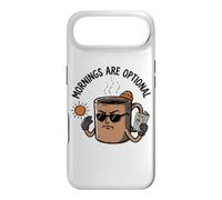 Carcasa para iPhone Air Taza de café gruñón sarcástica antivibraciones matutinas Arte de Dibujos Animados