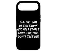 Carcasa para iPhone Air Te pondré en el Maletero, no me pongas a Prueba, sarcástico y Divertido
