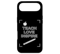 Carcasa para iPhone Air Teach Love Inspire Teacher Quote Classroom Diseño Gráfico