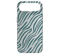 Carcasa para iPhone Air Teal Green Grey Wavy Tribal Lines Free Strokes Pattern