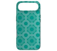 Carcasa para iPhone Air Teal Turquoise Circles Lines Hexagonal Oceanic Pattern